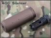 ACC Extension Barrel Silenziatore M4 - Scar Bronze DE 14mm SX BD0477CB by Big Dragon